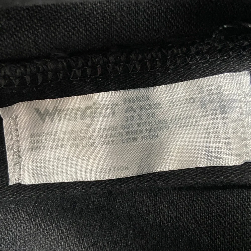 Wrangler Cowboy Cut Jeans Men 30x30 Black Denim Slim Seat Thigh Rigid Cotton